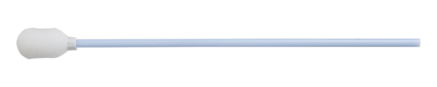 Oval Foam Head, Polypro Handle, 6", Foam Swabs