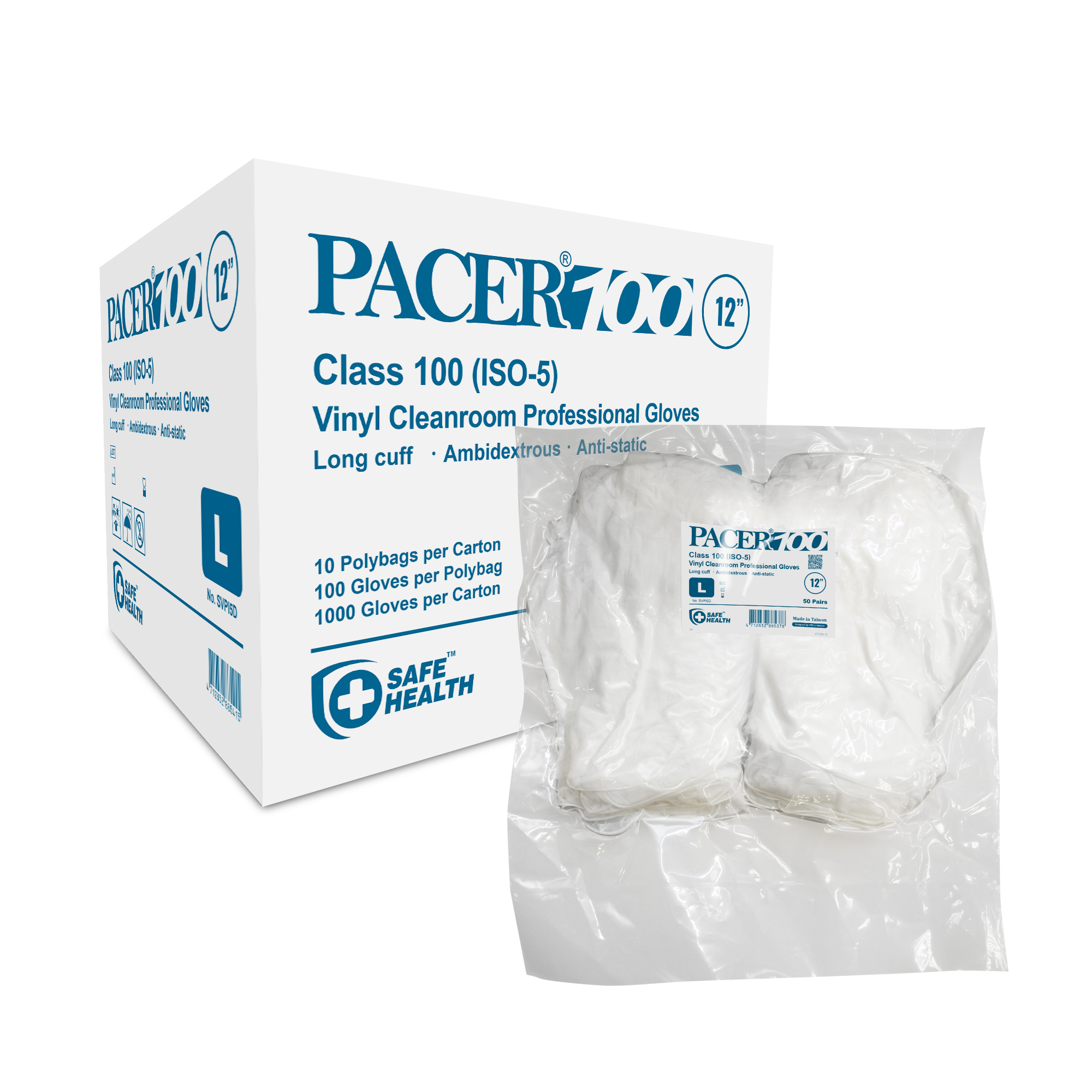PVC Polymer Anti-Stat Gloves,12", PVC