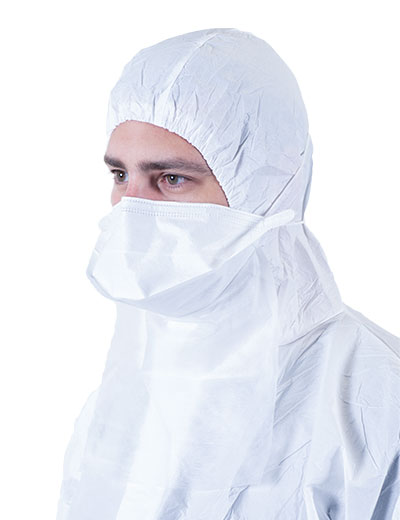 BioClean Pouch Mask with Neck Guard, Sterile, Face Masks
